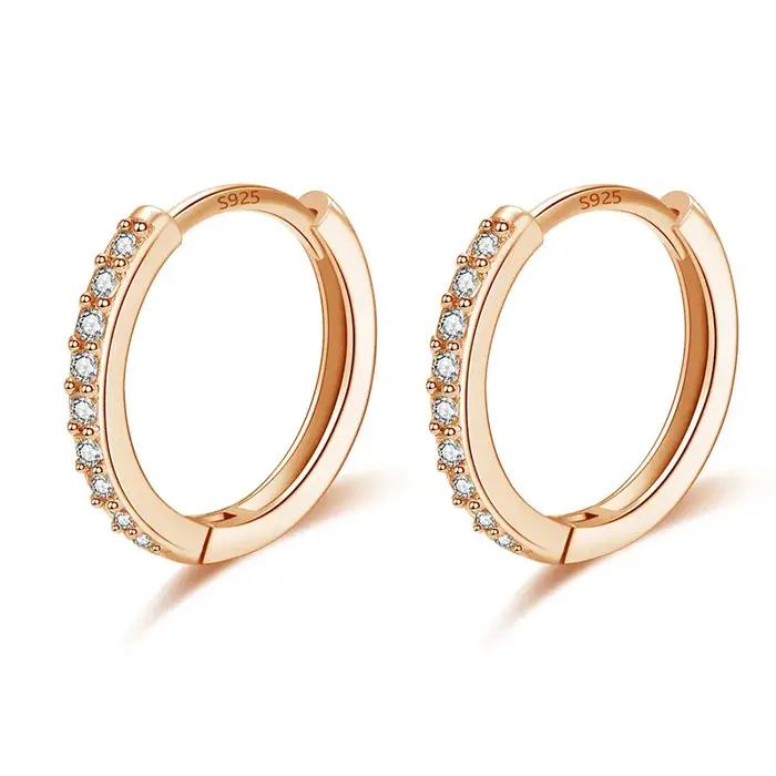 Luruxy – boucles d'oreilles en cristal doré pour femmes et filles