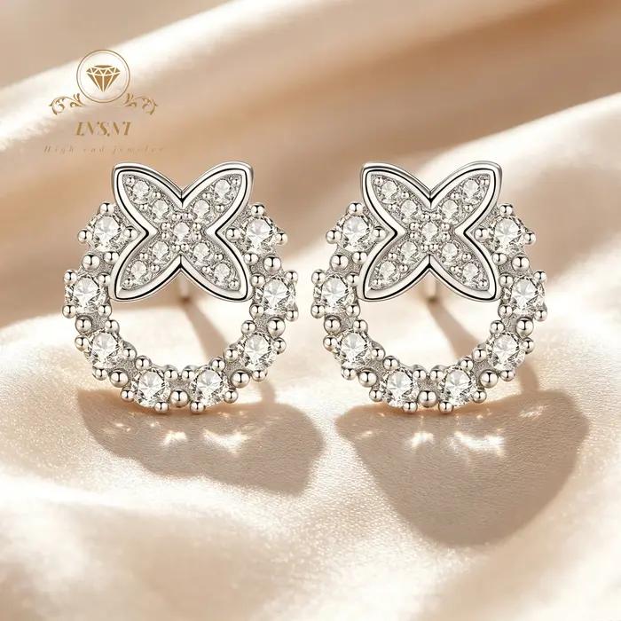 Boucles d'oreilles rondes Mori pour femmes, boucles d'oreilles tendance automne et hiver, design de