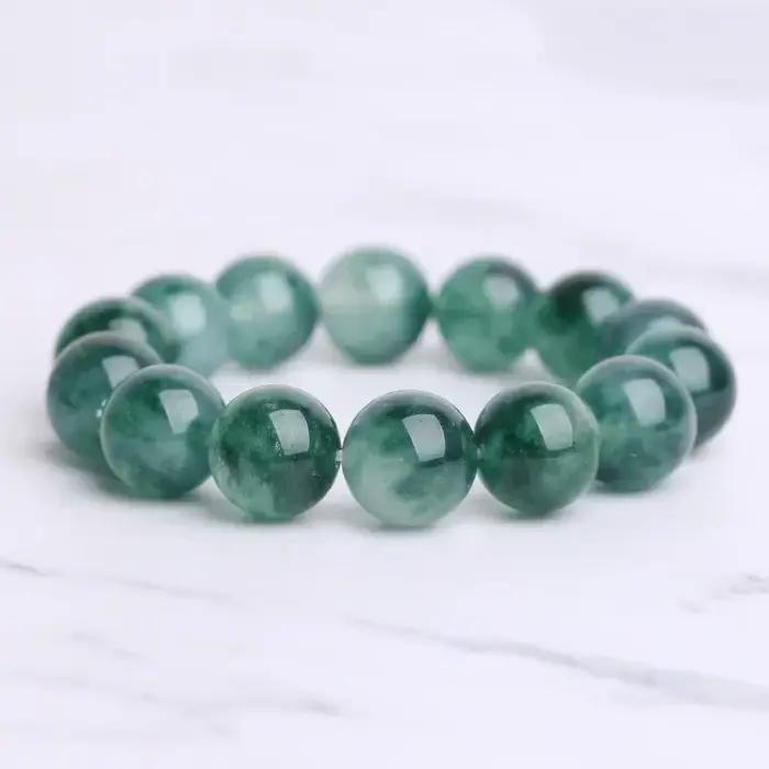 Bracelet en Jade de birmanie naturel véritable pour hommes et femmes