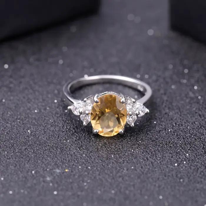 Bague classique ovale de BALLET en Citrine naturelle pour femme