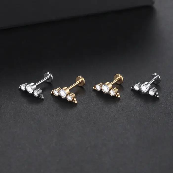 Boucles d'oreilles en titane