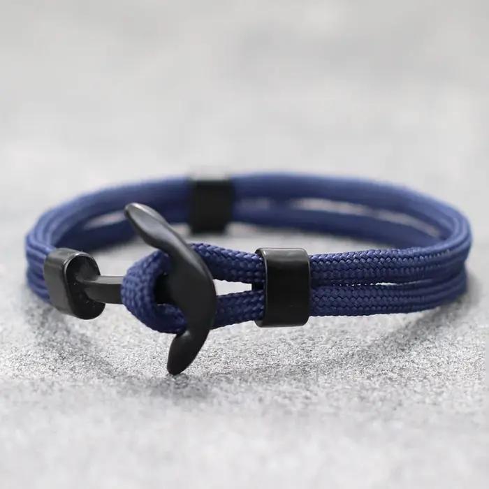 Nouveau Bracelet ancre pour hommes Camping en plein air paracorde Braslet chaîne décontractée