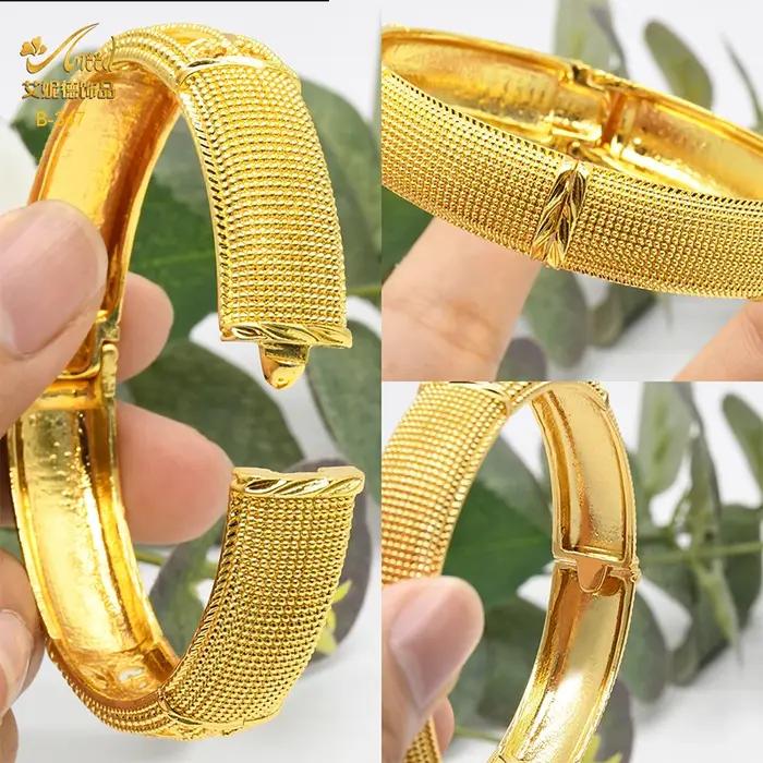 Bracelets de luxe en or 24 carats pour femmes