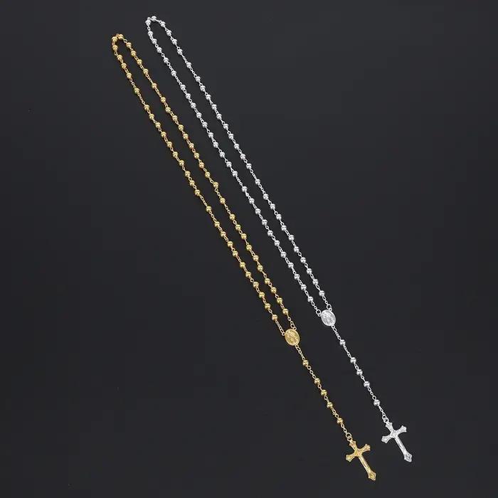 Collier chapelet en or pour hommes et femmes