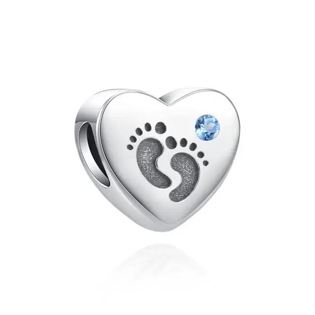 Bracelet en perles en argent S925 avec zirconium pour la Fête des Mères personnalisation mère bébé infirmière couturière occassionnels spéciaux