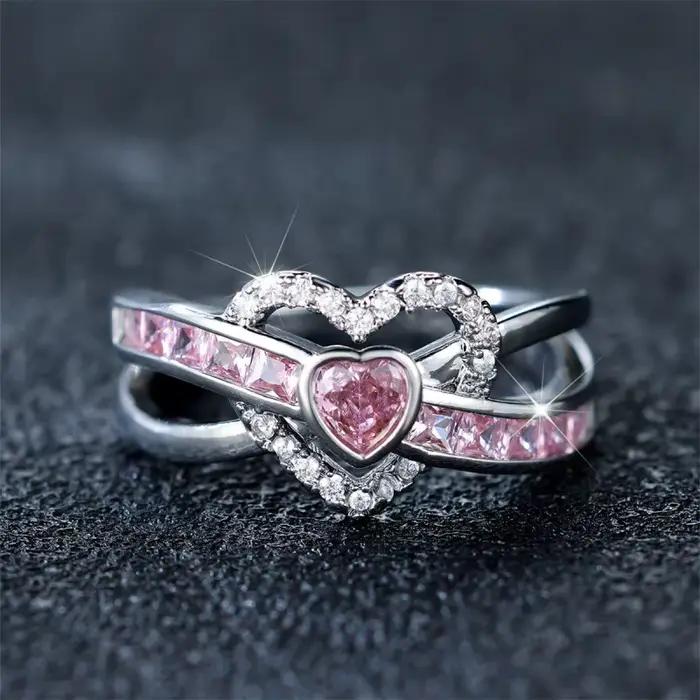 Bague classique en argent sterling 925 pour femmes, bijoux flocon de neige, bague simple en diamant