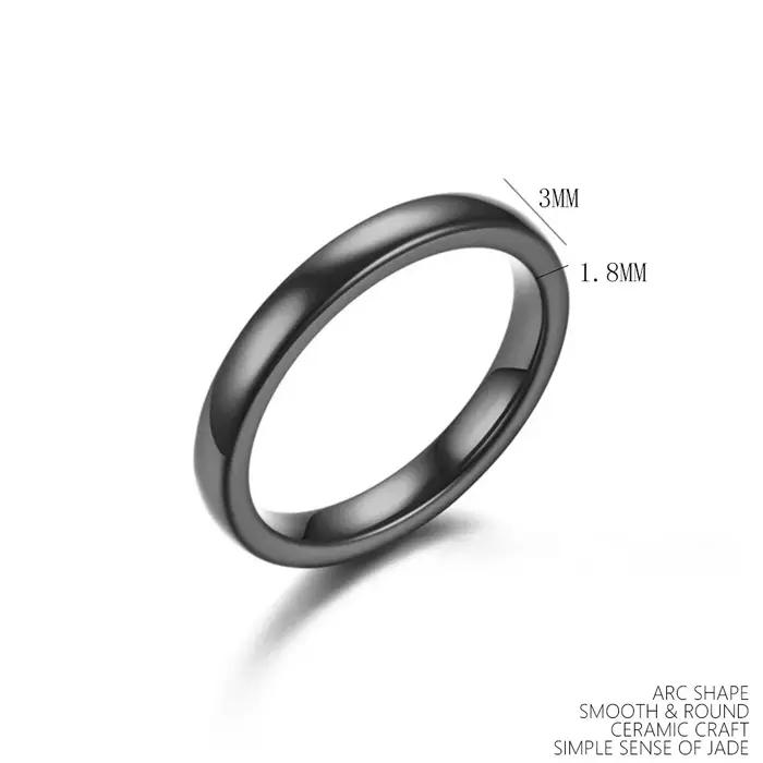 Bague en acier inoxydable pour femmes, bagues minimalistes, rondes, simples, lisses et brillantes, couleur blanche, bleue, rose ou noire, idéales pour les soirées et occasions spéciales