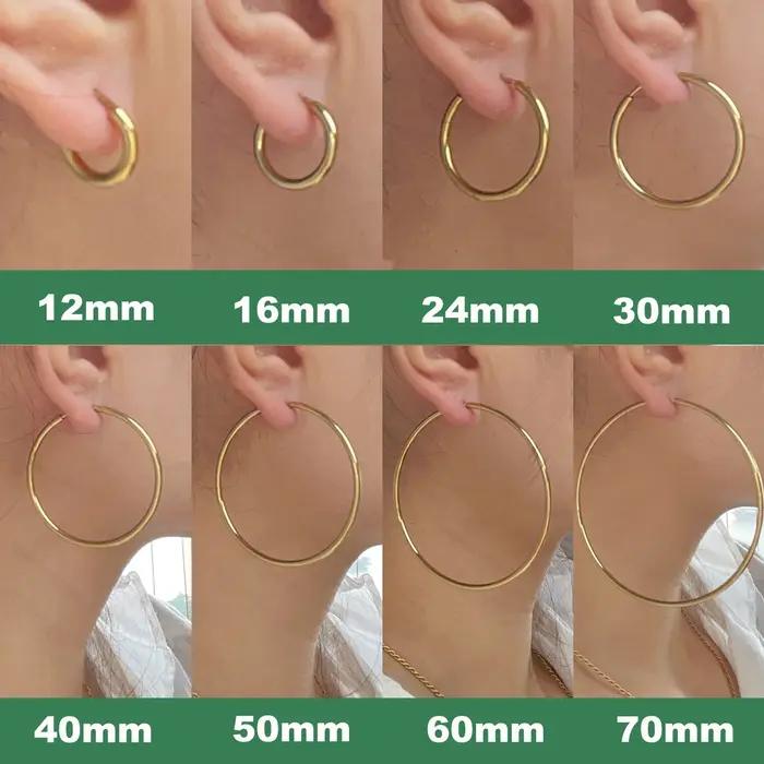 Boucles d'oreilles minimalistes en acier inoxydable pour femmes