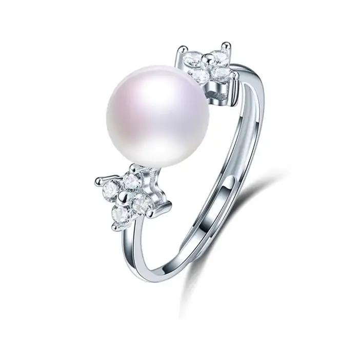Dainashi – bague en argent Sterling 925 avec perles de culture d'eau douce, haute qualité, cristal r