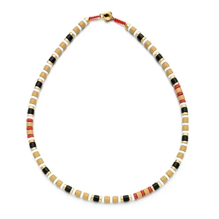 Collier de perles arc-en-ciel pour femme