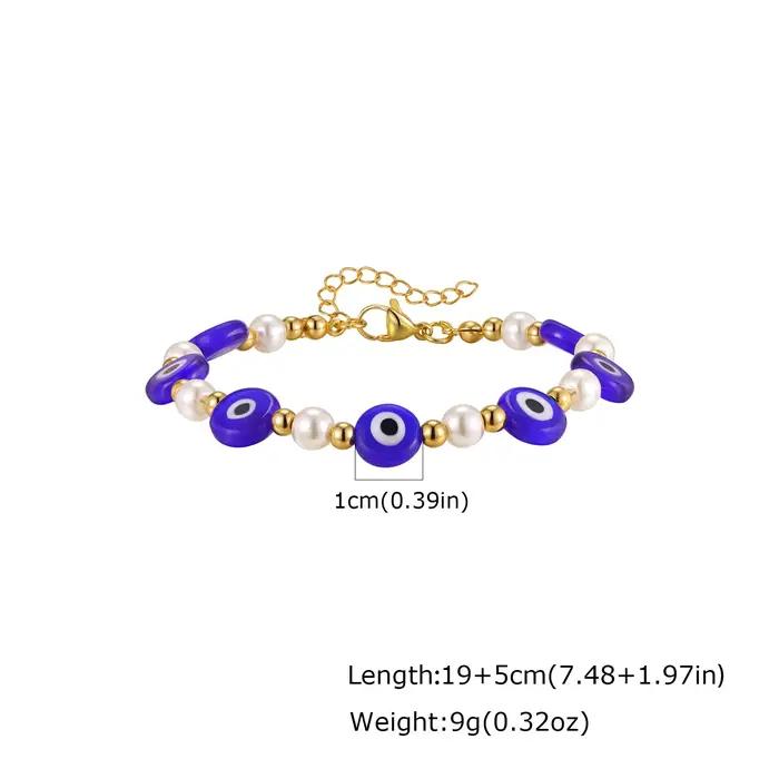 Bracelet de perles commissionné pour femme, bijoux empilables simples, 10mm