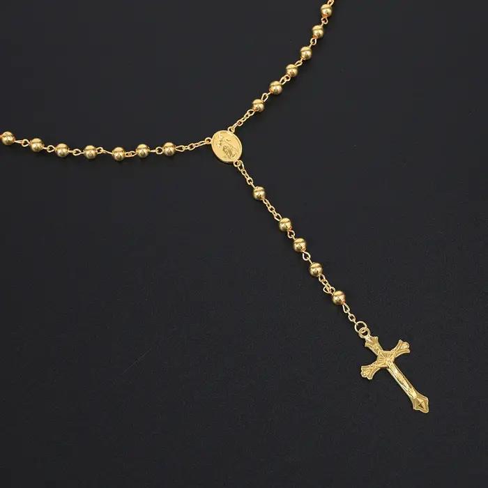 Collier chapelet en or pour hommes et femmes