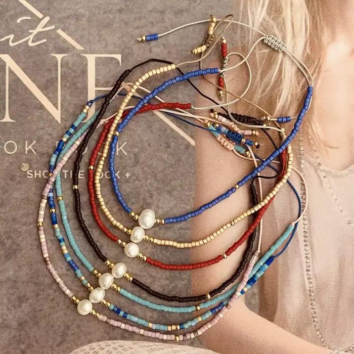 Bracelet Miyuki KKBEAD pour femmes perles de rocaille bijou style Kpop accessoire cadeau bijoux bohèmes été ajustable à la mode