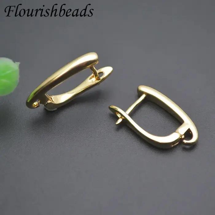 Boucles d'Oreilles Lisses Anti-Décoloration en Or 18k