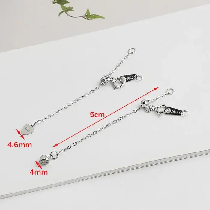 Extension de collier en argent Sterling 925