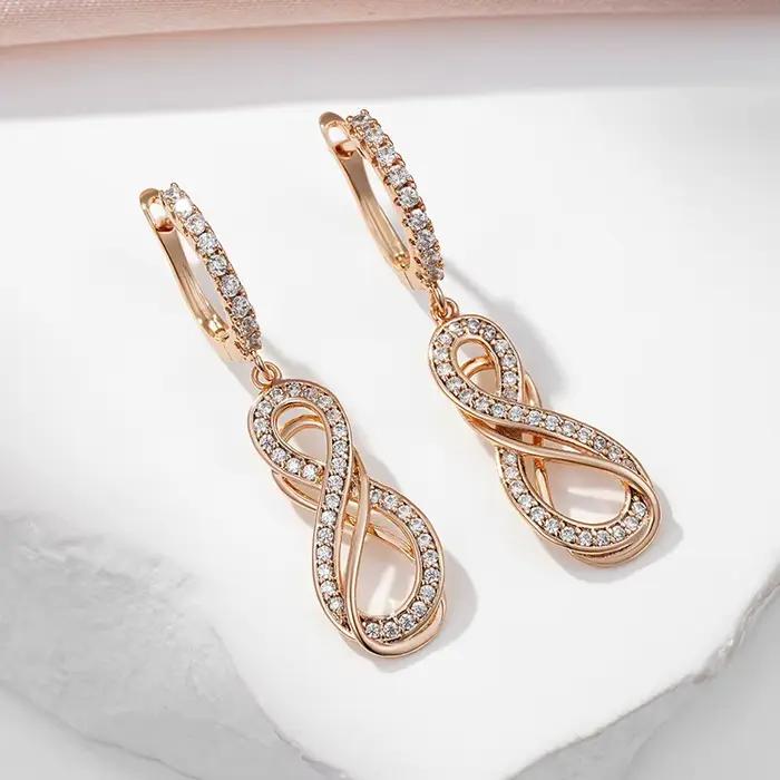 SYOUJYO – boucles d'oreilles en Zircon naturel brillant pour femmes