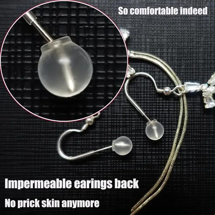 Dos de boucles d'oreilles de sécurité 100 pièces