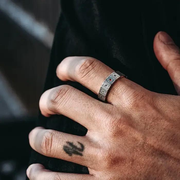 Buyee-Bague ouverte en argent regardé 925 pour hommes et femmes