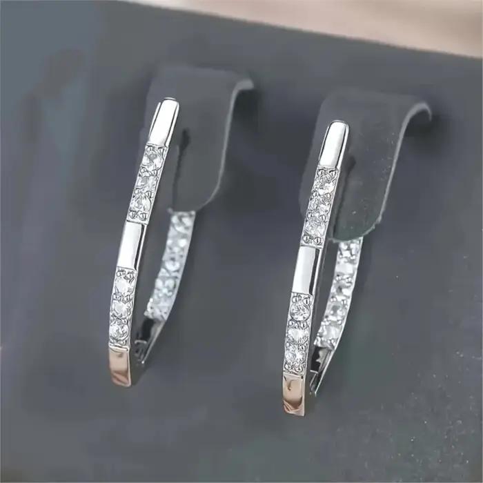 Boucles d'oreilles bohème luxueuses en forme de V pour femmes