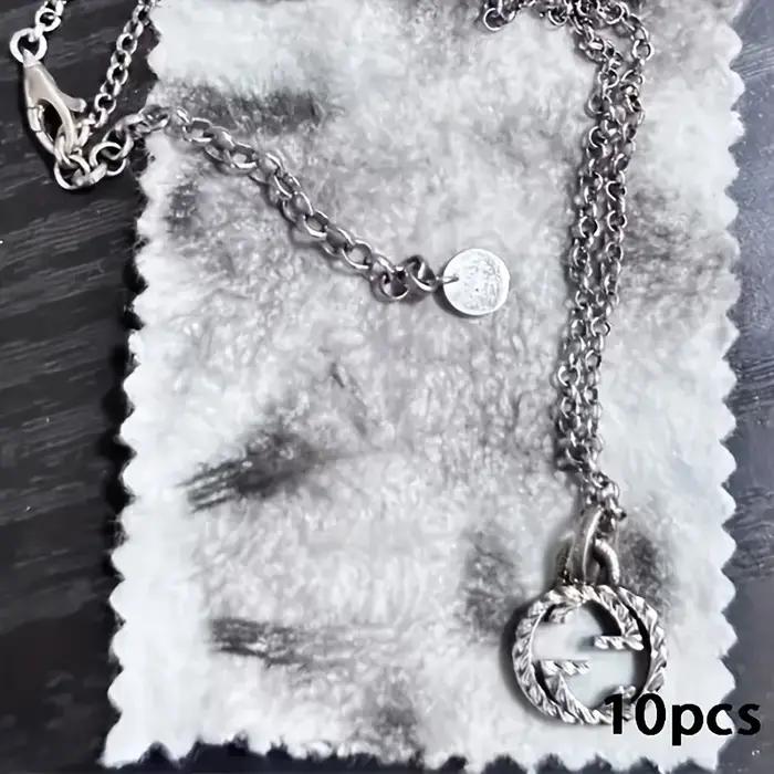 40 pièces (4 paquets) de chiffon de polissage d'argent pour bijoux