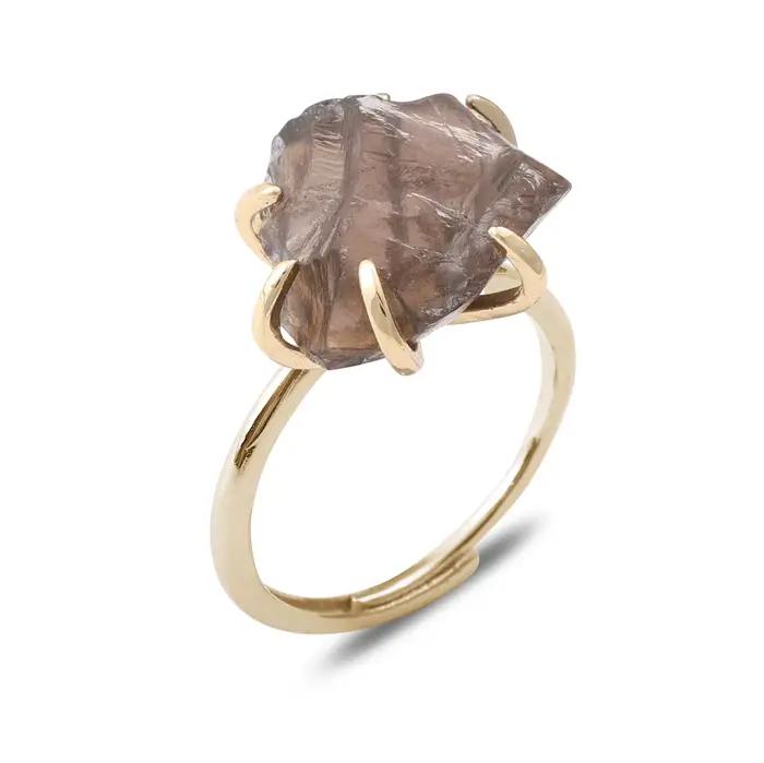 Bague en cristal de taille réglable pour femme