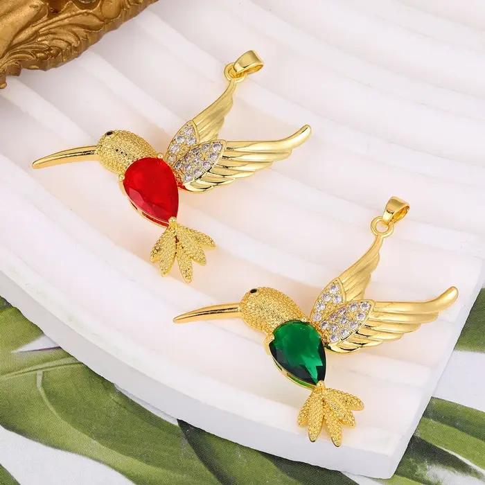 Juya 18K véritable plaqué or Micro pavé coloré zircon cubique mauvais œil citron breloques pour bricolage femmes mode pendentif fabrication de bijoux