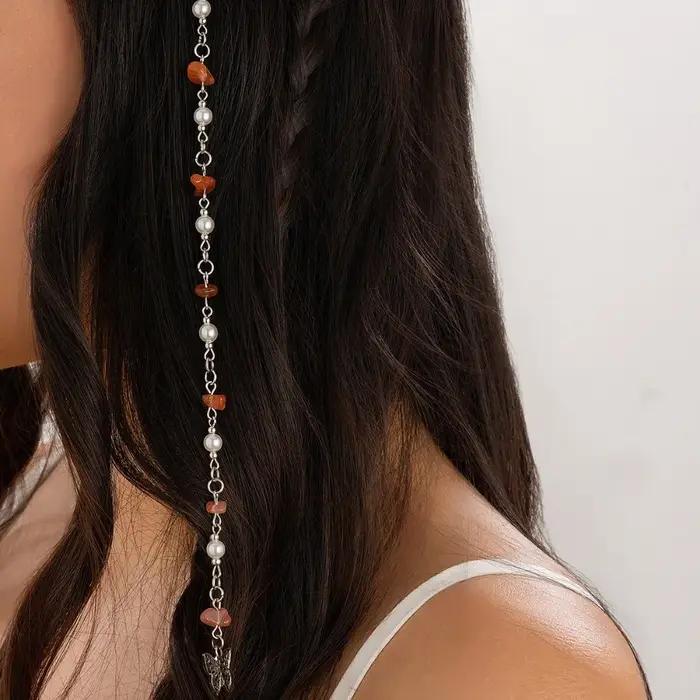 Anneaux de cheveux bijoux manchettes pince tresses