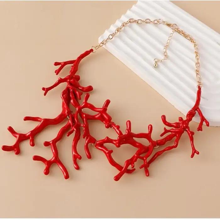 Collier bohème vintage en alliage ChimRed