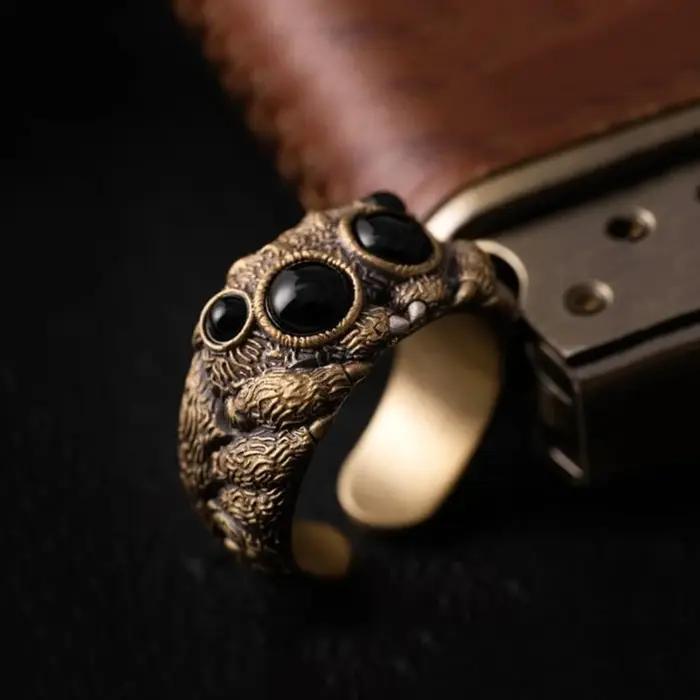 Bague araignée sautante de Style Punk faite à la main