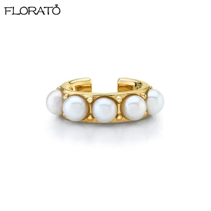 Boucles d'oreilles clip en forme de C pour femmes