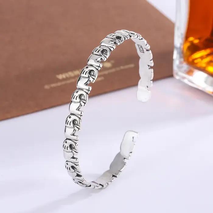 Nouveauté Bracelets Ouverts en Argent Sterling 925