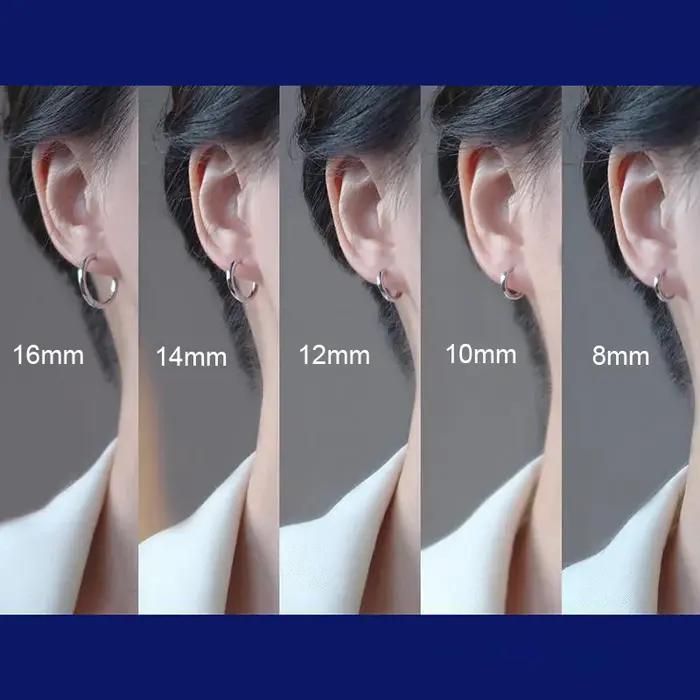 1 paire de boucles d'oreilles à clip sans douleur pour hommes/femmes