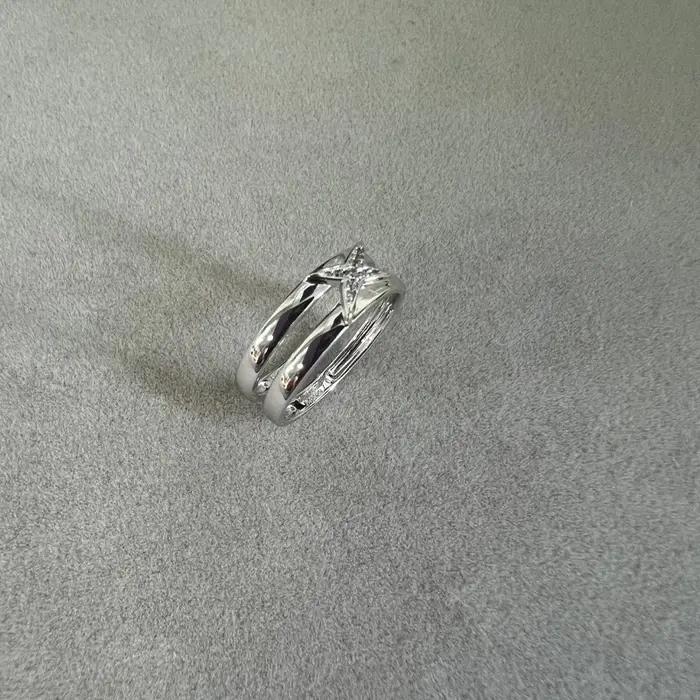Bague étoile en argent sterling 925 pour femme