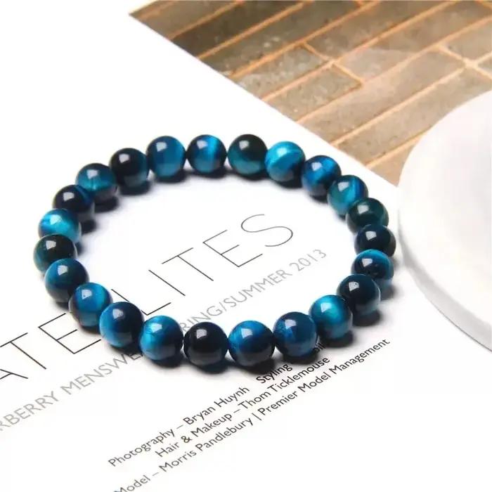 Bracelet yeux de tigre 100% naturel véritable pour hommes et femmes