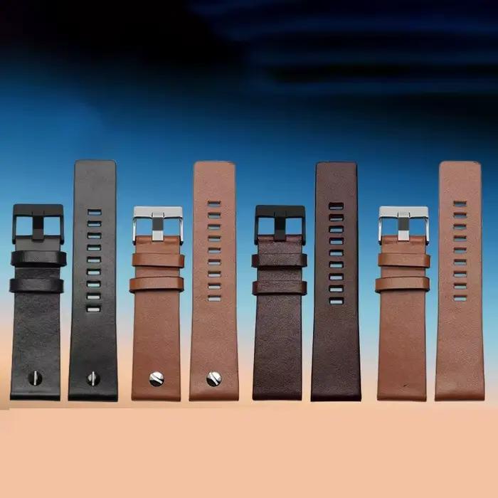 Bracelet en cuir de vache pour bracelet de montre DIESEL adapté à DZ7312 DZ4323 DZ7257 avec bracelet à boucle ardillon en acier inoxydable 22m 24mm 26 28 30mm