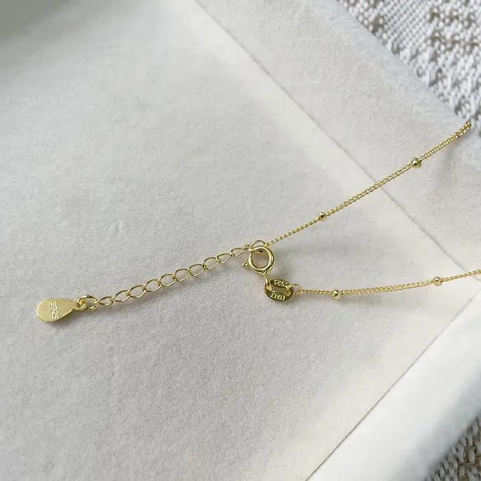 Bracelet fin en argent regardé 925 véritable pour femme