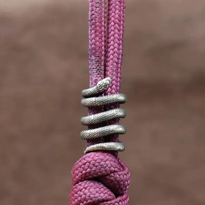 Pendentif Python Accessoire en Laiton Compatible Bracelets Perles Couteau Paracord Survie Occasions Extérieures