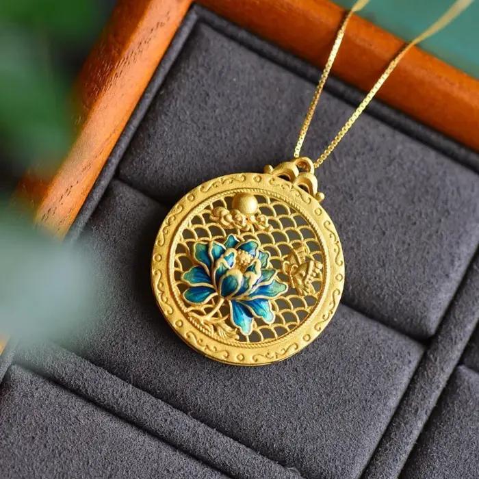 Collier de jade Hetian naturel pour dames