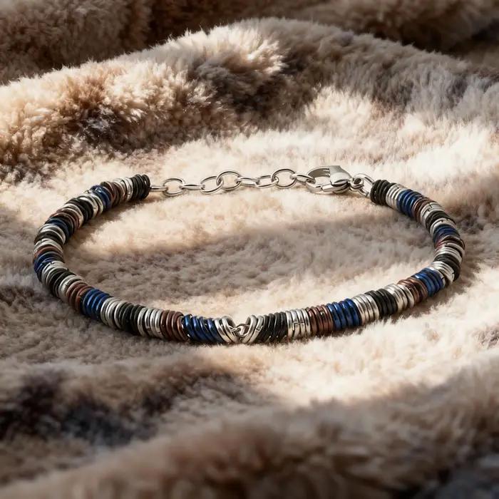 Runda – Bracelet à chaîne réglable multicolore pour hommes et femmes, fait à la main, fabrication de bijoux à la mode, maillons en acier inoxydable
