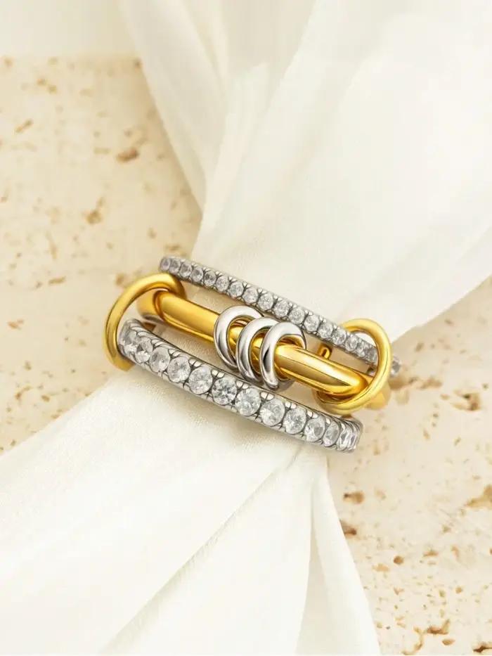 Bague de luxe en argent Sterling 925 pour femmes