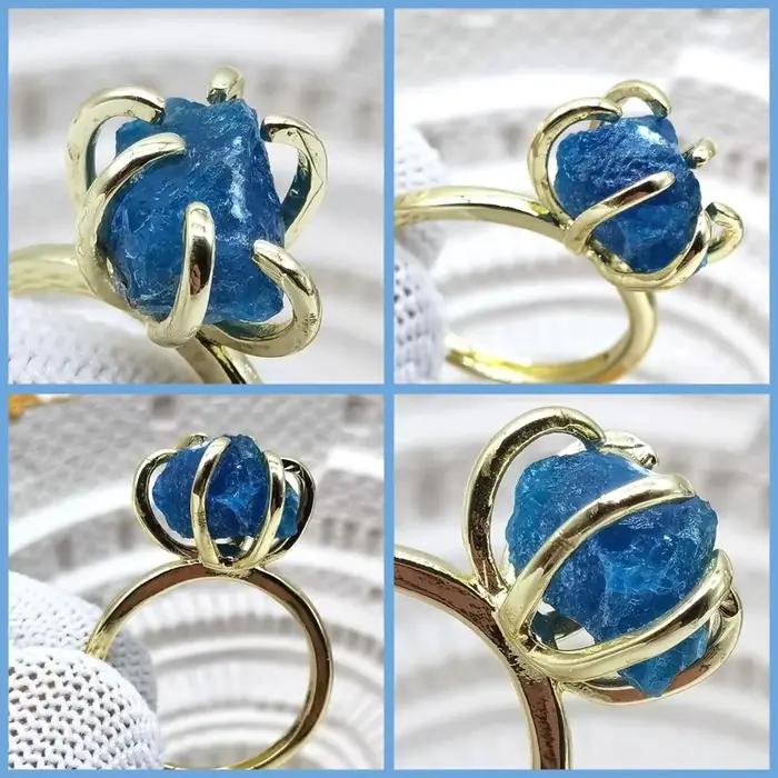 Bague en cristal de taille réglable pour femme