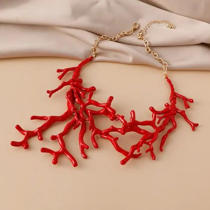 Collier bohème vintage en alliage ChimRed