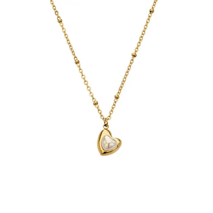 Bague en nacre blanche
