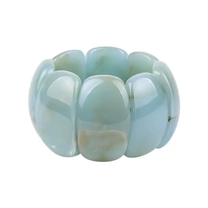 Bracelets classiques en résine pour femmes, grands Bracelets à la mode, extensibles, en acrylique, l
