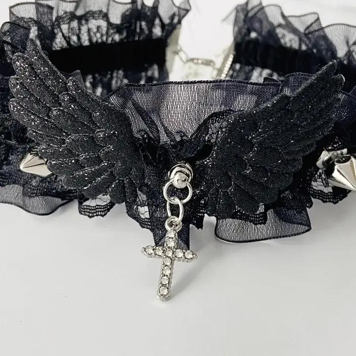 Collier en dentelle pour femmes et filles