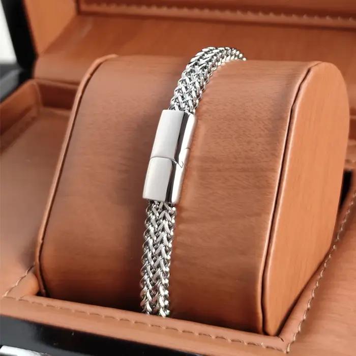 Bracelet chaîne dorée pour hommes et femmes