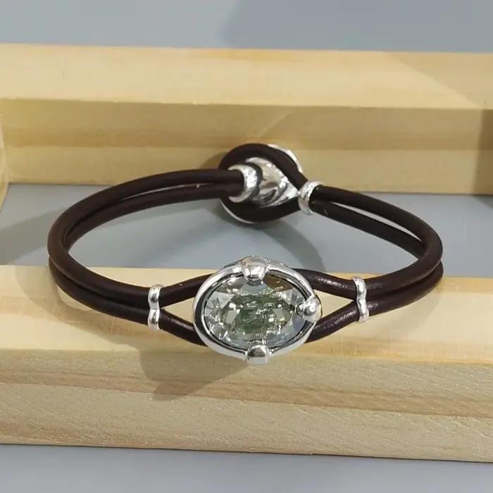 Bracelet en cristal étincelant et coloré de haute qualité