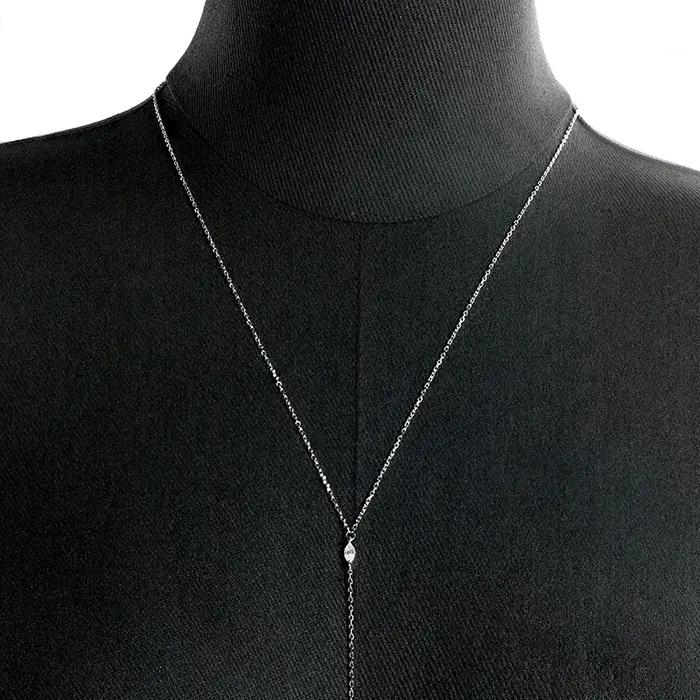 Smyoue Marquise coupe tout Moissanite laboratoire diamant chaîne de corps pour les femmes réglable Sexy bijoux