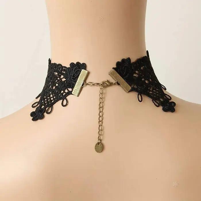 Dame Sautoirs Court Gothique Femmes Cou Bijoux Accessoire Fille Dentelle