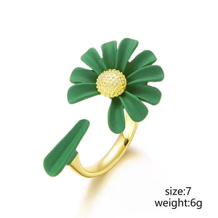 Bagues Vintage en forme de marguerite pour femmes